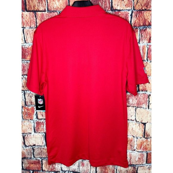 NWT Atlanta Falcons NFL Nike Dri-Fit Performance Men’s Red Small Polo Shirt - Picture 6 of 6